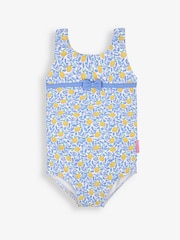 JoJo Maman Bébé Blue Lemon No Nappy Swimsuit - Image 5 of 7