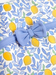 JoJo Maman Bébé Blue Lemon No Nappy Swimsuit - Image 7 of 7