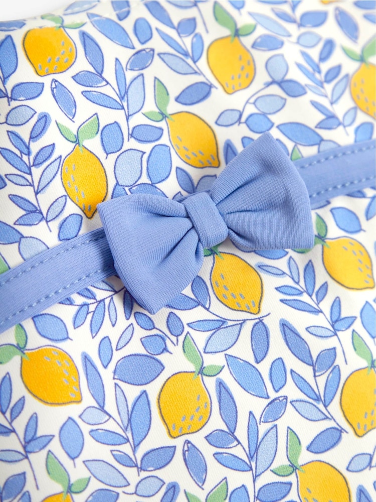 JoJo Maman Bébé Blue Lemon No Nappy Swimsuit - Image 7 of 7