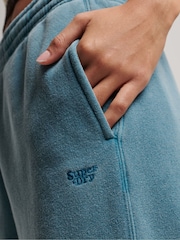 Modrá chrómová - Superdry Tepláky Wash Straight - Obrázok 4 z 4