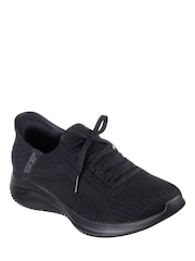 Skechers Black Wide Fit Ultra Flex 3.0 - Brilliant Trainers - Image 2 of 3