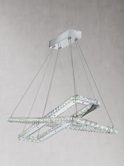 Searchlight Chrome Cluster Crystal Ceiling Light - Image 1 of 1