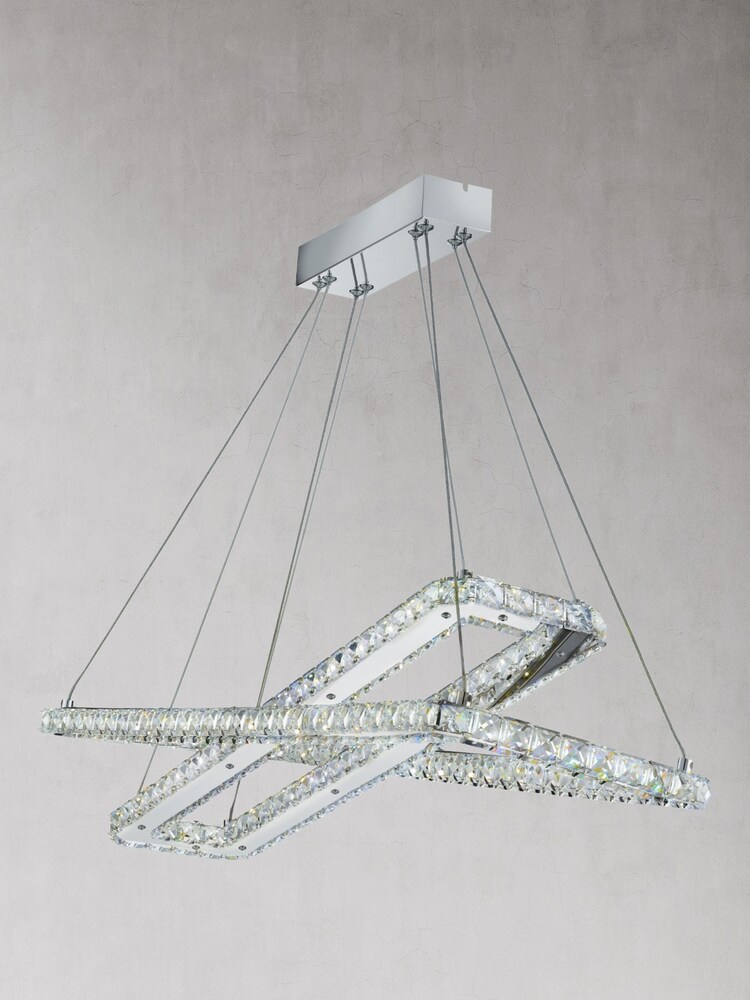 Searchlight Chrome Cluster Crystal Ceiling Light - Image 1 of 1