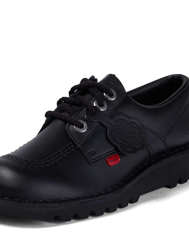 Kickers Black Lo Lace Shoes - Image 7 of 7