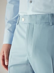 Light Blue Skinny Fit Motionflex Stretch Suit Trousers - Image 4 of 8