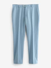 Light Blue Skinny Fit Motionflex Stretch Suit Trousers - Image 5 of 8