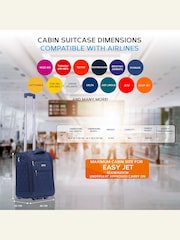 Flight Knight 45x36x20cm EasyJet Underseat Soft Case Cabin Carry On Suitcase Hand Mono Canvas  Luggage - Image 3 of 7