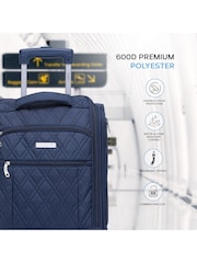 Flight Knight 45x36x20cm EasyJet Underseat Soft Case Cabin Carry On Suitcase Hand Mono Canvas  Luggage - Image 4 of 7