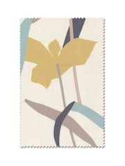 Ochre Yellow Modern Floral Made To Measure Curtains - Image 8 of 8