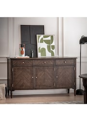 Gallery Home Brown Maddy 3 Door/3 Drawer Sideboard - Image 1 of 9