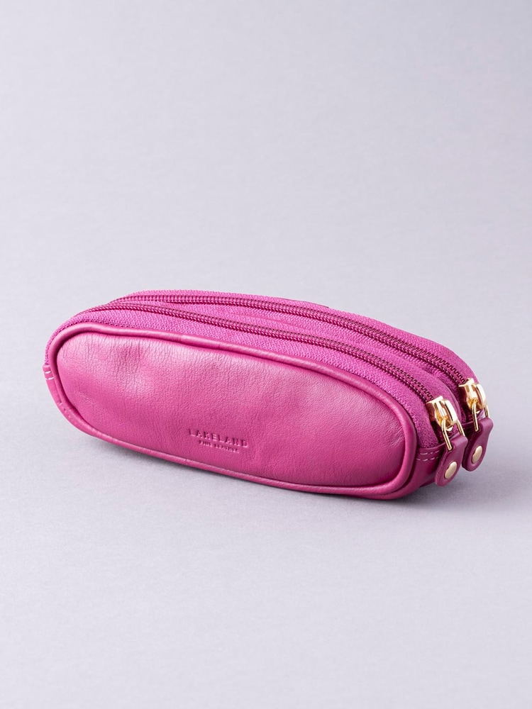 Lakeland Leather Cranberry Double Glasses Case - Image 2 of 4