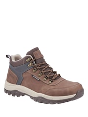 Cotswolds Brown Overbury Waterproof Hiking Boots - Image 2 of 4