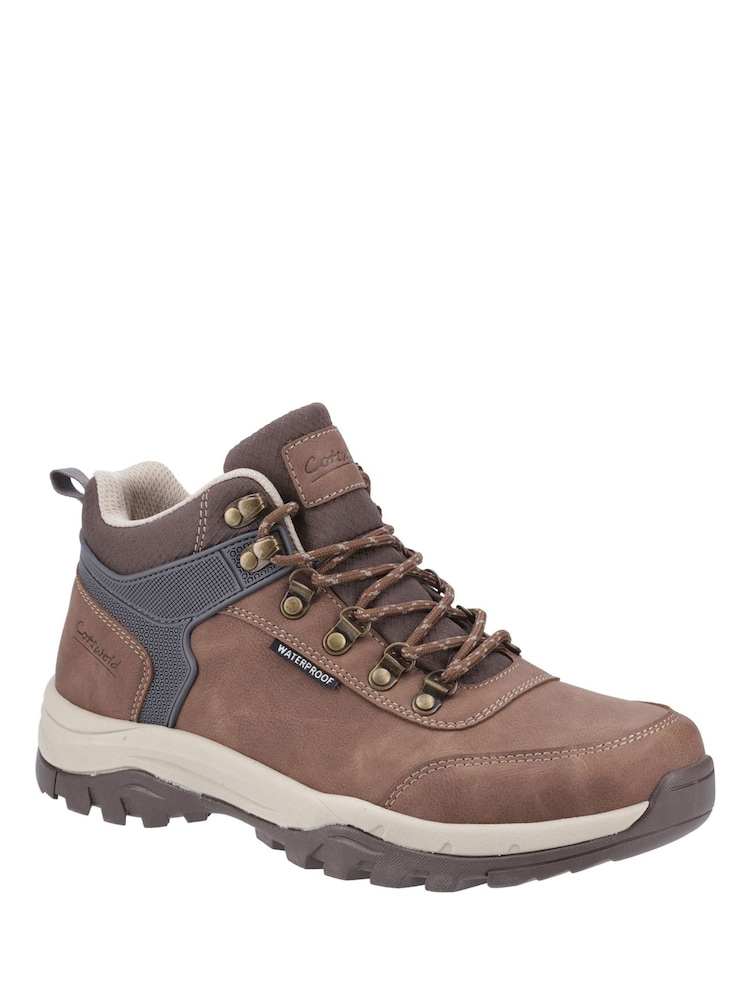 Cotswolds Brown Overbury Waterproof Hiking Boots - Image 2 of 4