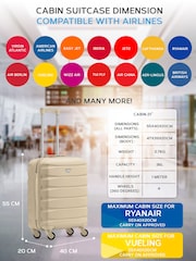 Flight Knight 55x40x20cm Ryanair Priority 4 Wheel ABS Hard Case Cabin Carry On Hand Luggage - Image 3 of 7