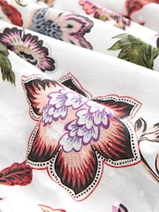 White/Pink Embroidered Skirted Playsuit - Image 10 of 10