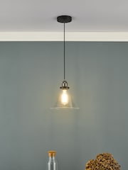 Dar Lighting Silver Ray Ceiling Light Pendant - Image 1 of 4