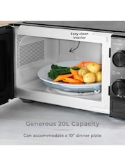 Tower Black Manual 20 Litre 800W Microwave - Image 4 of 8