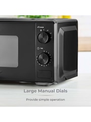 Tower Black Manual 20 Litre 800W Microwave - Image 5 of 8