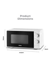 Tower White Manual 20 Litre 800W Microwave - Image 7 of 8