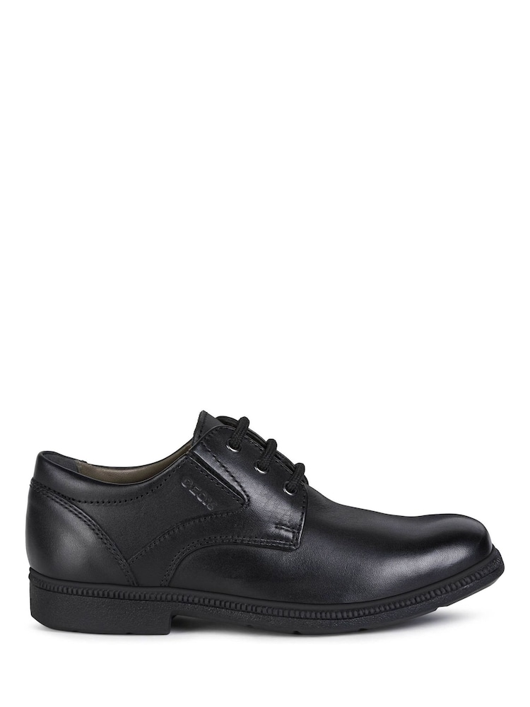 Geox Black Jr Federico School Shoes - Image 1 of 5 Geox Black Jr Federico School Shoes - Image 1 of 5