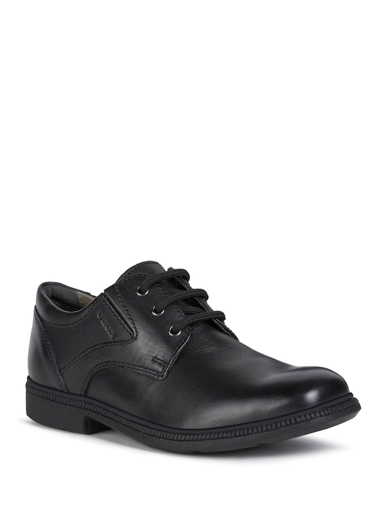 Geox Black Jr Federico School Shoes - Image 2 of 5 Geox Black Jr Federico School Shoes - Image 2 of 5
