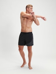 Speedo Black Mens HyperBoom Logo 16" Watershorts - Image 2 of 6