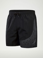 Speedo Black Mens HyperBoom Logo 16" Watershorts - Image 6 of 6