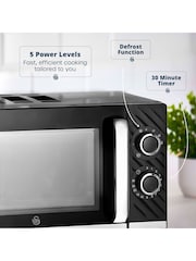 Swan Black Windsor Manual 20L 800W Microwave - Image 4 of 8