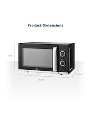 Swan Black Windsor Manual 20L 800W Microwave - Image 7 of 8
