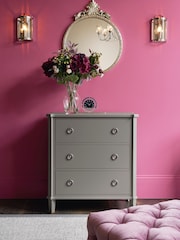 Laura Ashley Pale Charcoal Henshaw 3 Drawer Chest - Image 1 of 5