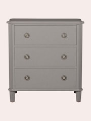 Laura Ashley Pale Charcoal Henshaw 3 Drawer Chest - Image 2 of 5