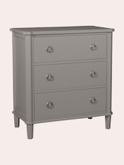 Laura Ashley Pale Charcoal Henshaw 3 Drawer Chest - Image 3 of 5