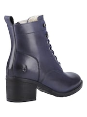 Hush Puppies Blue Harriet Heeled Boots - Image 2 of 4