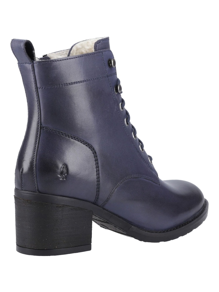 Hush Puppies Blue Harriet Heeled Boots - Image 2 of 4 Hush Puppies Blue Harriet Heeled Boots - Image 2 of 4