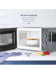 Swan Grey Windsor Manual 20L 800W Microwave - Image 3 of 8