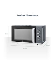 Swan Grey Windsor Manual 20L 800W Microwave - Image 6 of 8