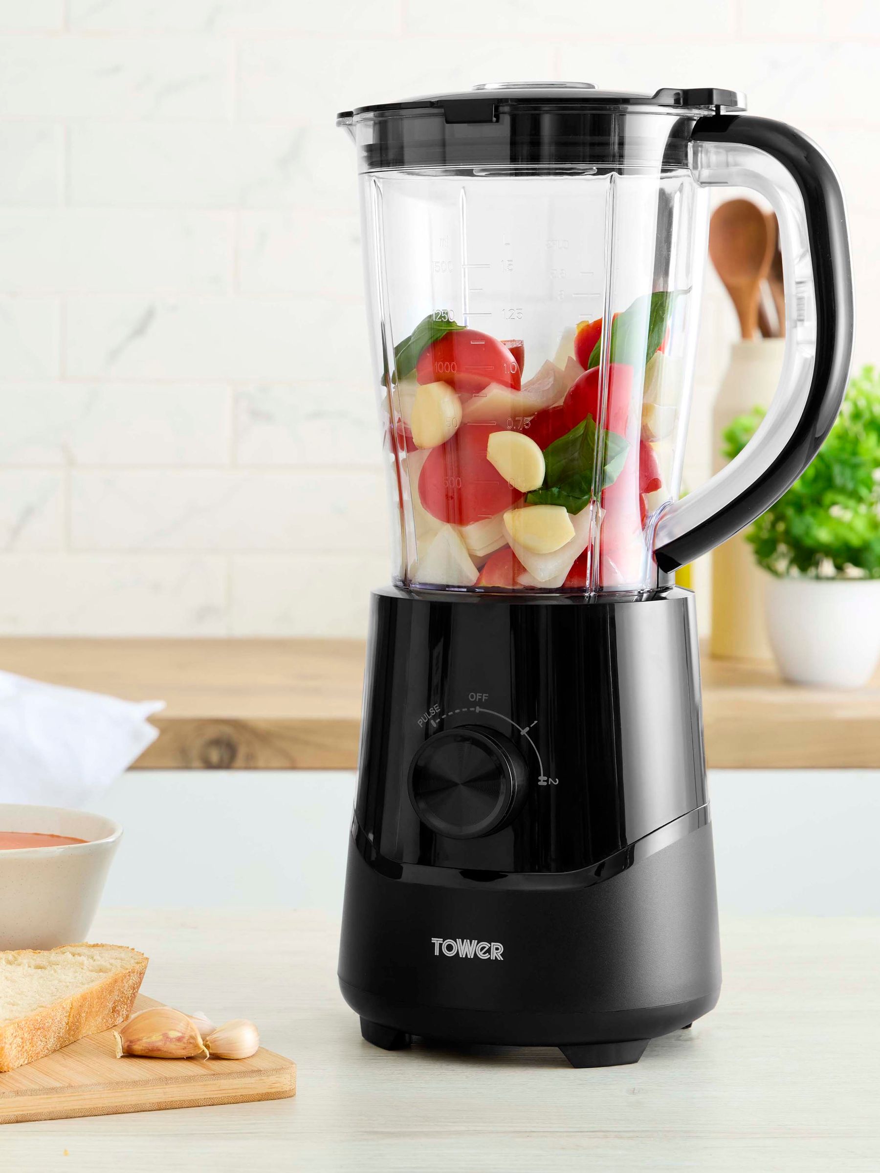 Tower 500W 1.5L Jug Blender With Removable 4-Tip Blade, Black - Image 5