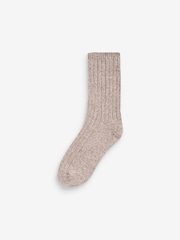 Green Thermal Wool Blend Ankle Socks 3 Pack With Silk - Image 3 of 4