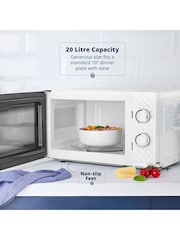 Swan White Windsor Manual 20L 800W Microwave - Image 4 of 8