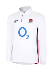 Umbro White England Home Classic Long Sleeve Jersey T-Shirt - Image 2 of 3