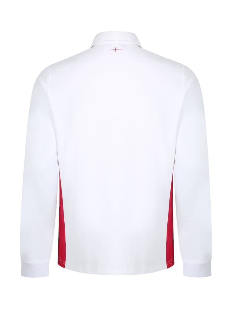 Umbro White England Home Classic Long Sleeve Jersey T-Shirt - Image 3 of 3