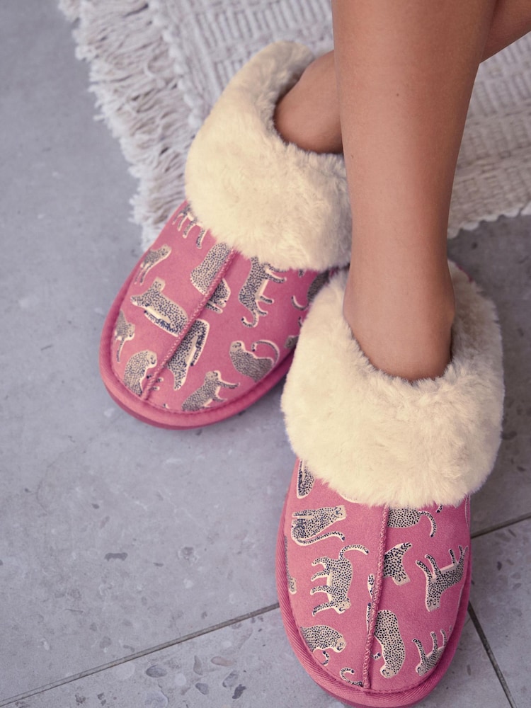 Pink Lionel Scion at Next Suede Mule Slippers - Image 2 of 9