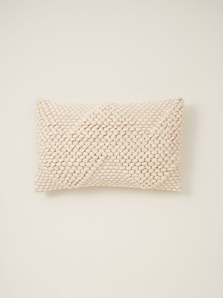 Truly Cream Knotted Cushion - Image 2 of 3