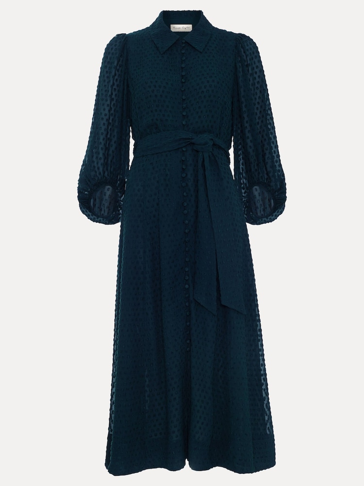 Phase Eight Blue Maeve Shirt Dress - Image 9 of 9