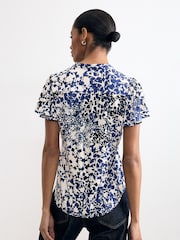 Phase Eight Blue Printed Blouse - Image 2 of 6