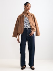 Phase Eight Blue Printed Blouse - Image 4 of 6