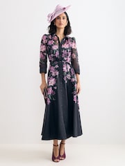 Phase Eight Black Petite Anabelle Dress - Image 4 of 8