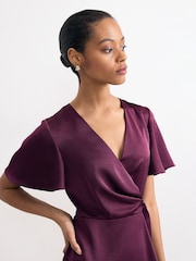 Phase Eight Julissa атлас көйлегі - 6суретінің 4 суреті
