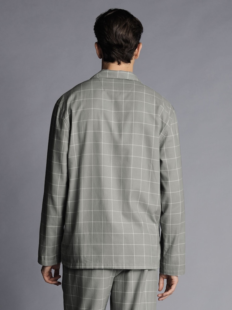 Charles Tyrwhitt Grey 100% Cotton Pyjamas Set - Image 2 of 5