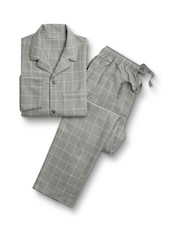Charles Tyrwhitt Grey 100% Cotton Pyjamas Set - Image 4 of 5